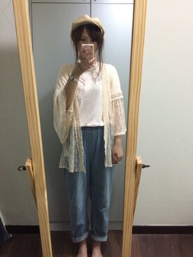 「Samansa Mos2（サマンサ モスモス）のアイテム（その他）」を使った、toruさん（レディース・164cm）の夏コーディネート