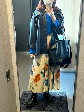 「Ray BEAMS（レイビームス）のアイテム（その他アウター）」を使った、☀️さん（レディース・166cm）の春コーディネート