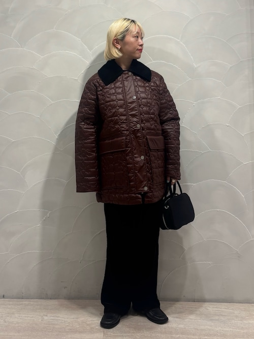 GANNI Shiny Quilt Midi Jacket（ダウンジャケット/コート