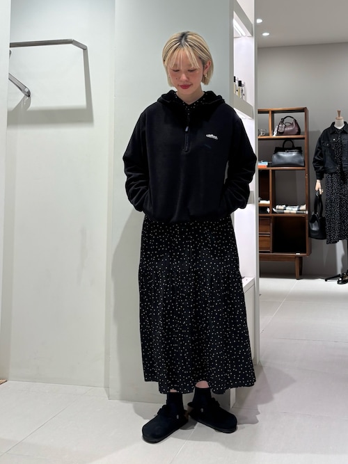 〈新品〉ボンヴュータン コットンローン ギャザー ティアード ワンピース　黒 楽天市場】bon vieux temps ボンビュータン コットンローン