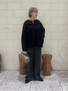「URBAN RESEARCH（アーバンリサーチ）のアイテム（メガネ）」を使った、MINAMIさん（レディース・158cm）の秋コーディネート