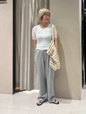 「MOHI（モヒ）のアイテム」を使った、MINAMIさん（レディース・158cm）の夏コーディネート