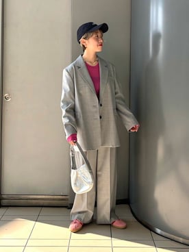「アイテム（その他アウター）」を使った、MINAMIさん（レディース・158cm）の夏コーディネート