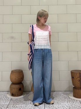 「MIXTA（ミクスタ）のアイテム」を使った、MINAMIさん（レディース・158cm）の春コーディネート