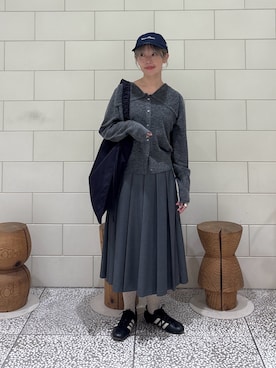 「URBAN RESEARCH（アーバンリサーチ）のLY　BT CAP（キャップ、ブルー系）」を使った、MINAMIさん（レディース・158cm）の秋コーディネート