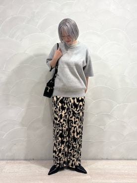 「アイテム（アクセサリー）」を使った、MINAMIさん（レディース・158cm）の秋コーディネート