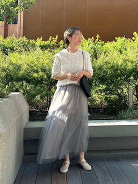 「URBANRESEARCH」｜MINAMIさん（レディース・158cm）の夏コーディネート