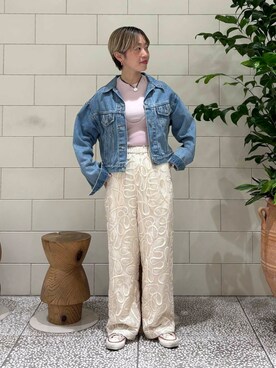 「URBAN RESEARCH（アーバンリサーチ）のアイテム（その他トップス）」を使った、MINAMIさん（レディース・158cm）の秋コーディネート