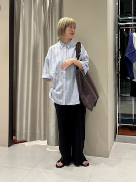 「BONGUSTA（ボングスタ）のアイテム」を使った、MINAMIさん（レディース・158cm）の夏コーディネート