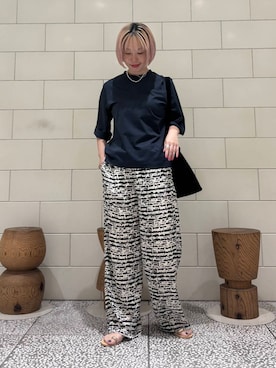「URBANRESEARCH」｜「アイテム（アクセサリー）」を使った、MINAMIさん（レディース・158cm）の夏コーディネート