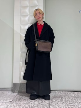 「アイテム（チェスターコート）」を使った、MINAMIさん（レディース・158cm）の秋コーディネート