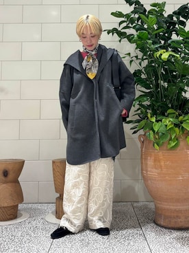 「寒い」｜「アイテム（財布/小物）」を使った、MINAMIさん（レディース・158cm）の秋コーディネート