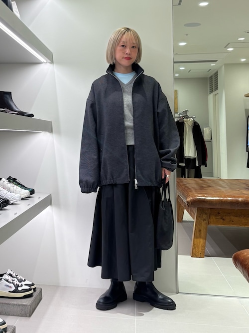 新品アーバンリサーチ■肉厚ウール混！ふんわりVネックアシメ丈ゆるニット ワイン セール ウール混チルデンVネックニットベスト （ベスト）｜URBAN