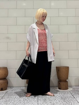 「アイテム（その他アウター）」を使った、MINAMIさん（レディース・158cm）の夏コーディネート