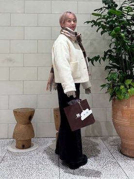 「ur_welcomeありがとうに会いに行く。」｜MINAMIさん（レディース・158cm）の冬コーディネート