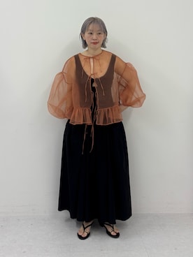「MOHI（モヒ）のアイテム」を使った、MINAMIさん（レディース・158cm）の春コーディネート