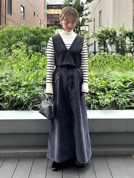 「URBAN RESEARCH ROSSO（アーバンリサーチロッソ）のGIANNI CHIARINI　ALIFA（ハンドバッグ）」を使った、MINAMIさん（レディース・158cm）の秋コーディネート