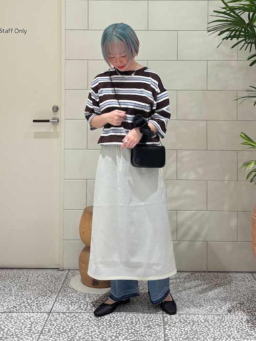 ダメージワイドデニムパンツ