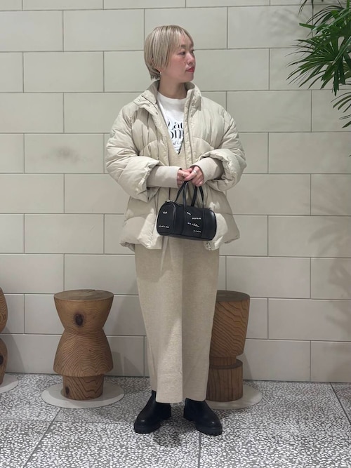 Alexanderwang ストレッチニット ワンピース rienda | many wayショルダーフェイクファーニットワンピース