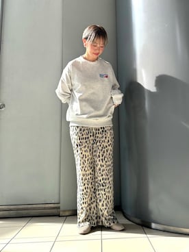 「アイテム（スウェット）」を使った、MINAMIさん（レディース・158cm）の夏コーディネート