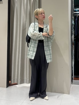 「Sisi Joia（シシジョイア）の『別注』Sisi Joia×URBAN RESEARCH　NOUE NECKLACE（ネックレス、その他）」を使った、MINAMIさん（レディース・158cm）の春コーディネート