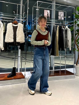 「ASICS（アシックス）のASICS　GEL-KAYANO 14（スニーカー）」を使った、MINAMIさん（レディース・158cm）の秋コーディネート