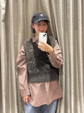 「URBAN RESEARCH（アーバンリサーチ）のアイテム（キャップ）」を使った、MINAMIさん（レディース・158cm）の秋コーディネート