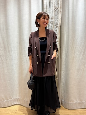 「アイテム（ジャケット/アウター）」を使った、NAMAI_154cmさん（レディース・154cm）の夏コーディネート