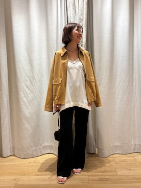「アイテム（ブルゾン）」を使った、NAMAI_154cmさん（レディース・154cm）の夏コーディネート
