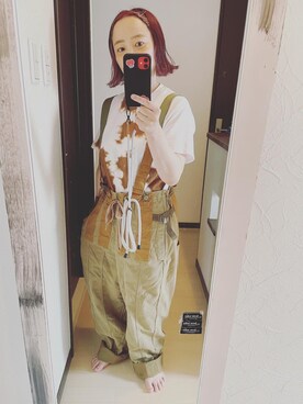 「made in standard （メイドインスタンダード）のアイテム」を使った、MOMOさん（レディース・151cm）の夏コーディネート