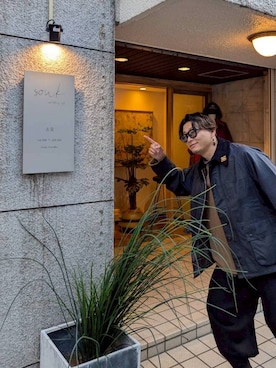 「Barbour（バブアー）のアイテム（ジャケット/アウター）」を使った、daisukeさん（メンズ・186cm）の秋コーディネート