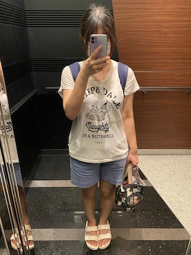 「179/WG（イチナナキュウダブルジー）のアイテム」を使った、キャミィさん（レディース・158cm）の夏コーディネート