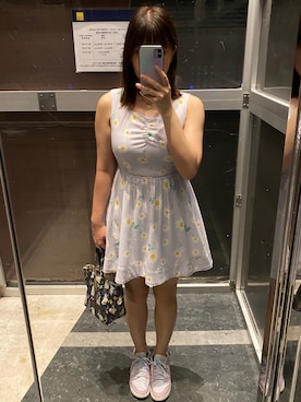 「TITTY&CO.（ティティーアンドコー）のアイテム」を使った、キャミィさん（レディース・158cm）の夏コーディネート