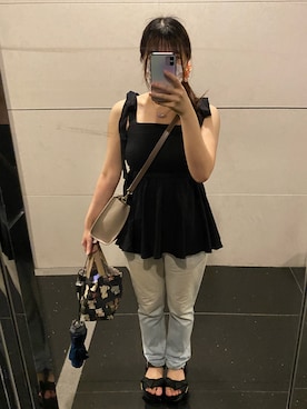 「& chouette（アンドシュエット）のアイテム」を使った、キャミィさん（レディース・158cm）の夏コーディネート