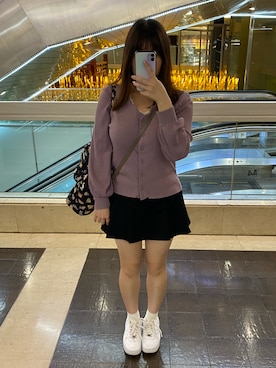 「NIKE（ナイキ）のナイキ エア フォース 1 PLT.AF.ORM ウィメンズシューズ / Nike Air Force 1 PLT.AF.ORM Women's Shoes＜22-29cm 展開＞（スニーカー）」を使った、キャミィさん（レディース・158cm）の冬コーディネート