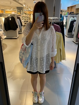 「RAY CASSIN（レイカズン）のアイテム（スラックス）」を使った、キャミィさん（レディース・158cm）の秋コーディネート