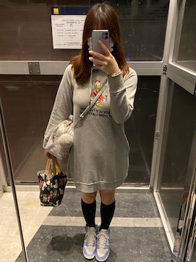 「Honey Salon（ハニーサロン）のアイテム」を使った、キャミィさん（レディース・158cm）の冬コーディネート