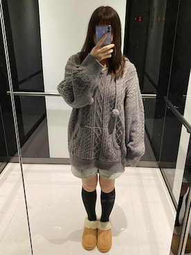 「Heather（ヘザー）のアイテム」を使った、キャミィさん（レディース・158cm）の冬コーディネート