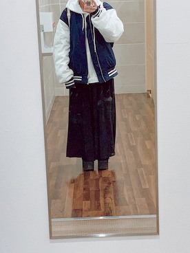 ムラサキスポーツ ムラサキスポーツ のスタジャンを使った人気ファッションコーディネート Wear