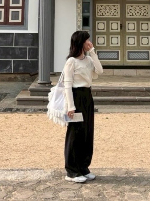 EDIT. FOR LULU（エディットフォールル）の「レース フリルバッグ