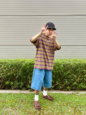 「BEAMS（ビームス）のアイテム（ソックス/靴下）」を使った、YUDIさん（メンズ・168cm）の夏コーディネート