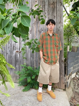 「BEAMS（ビームス）のアイテム（ソックス/靴下）」を使った、YUDIさん（メンズ・168cm）の夏コーディネート