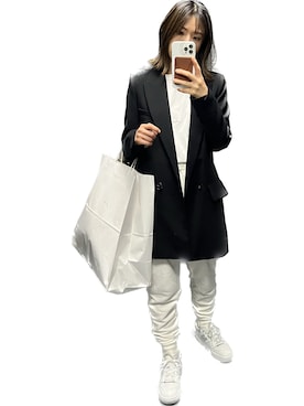 「MAISON KITSUNE」｜「アイテム（ジャケット/アウター）」を使った、saoriさん（レディース・156cm）の春コーディネート