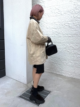 「Auntie Rosa Holiday（アンティローザホリデー）のアイテム」を使った、MIHOさん（レディース・151cm）の秋コーディネート