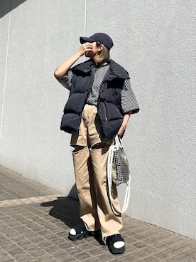 「NIKE」｜MIHOさん（レディース・152cm）の春コーディネート