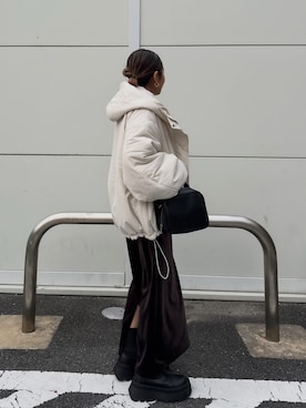 「アイテム（ブルゾン）」を使った、MIHOさん（レディース・151cm）の秋コーディネート