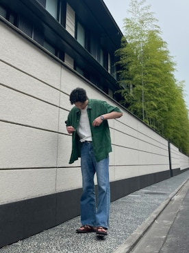 「フレアデニム」｜ryotaさん（メンズ・173cm）の夏コーディネート