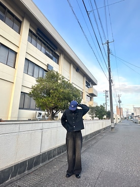 「アイテム（デニムジャケット）」を使った、ryotaさん（メンズ・173cm・20代）の秋コーディネート