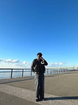 「スタジャン」｜ryotaさん（メンズ・173cm）の春コーディネート