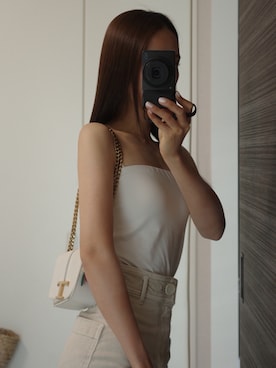 「アイテム（デニムパンツ）」を使った、nattsu___さん（レディース・157cm・20代）の夏コーディネート